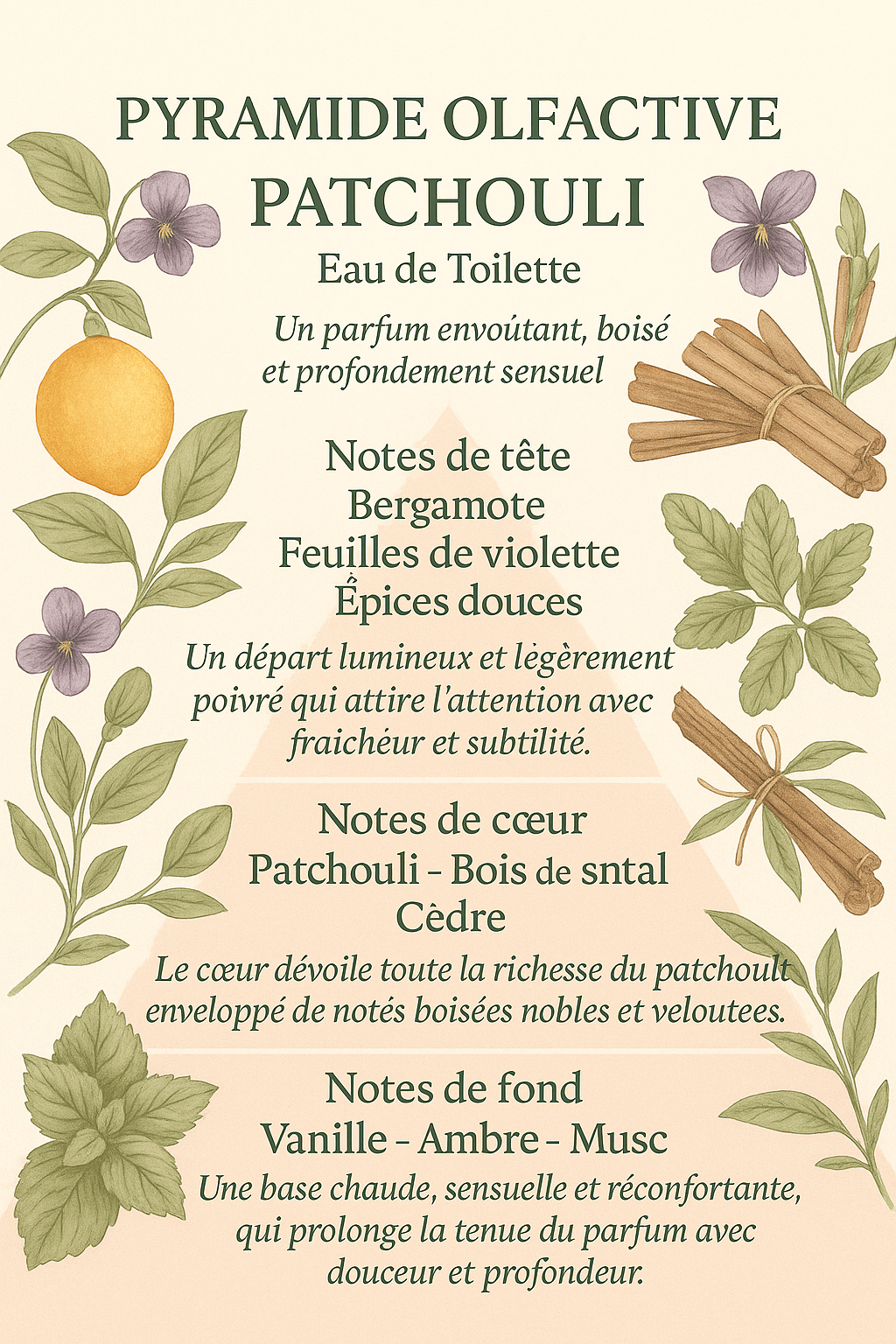 Eau de toilette - Patchouli - 100 ml - Savonnerie de Bormes