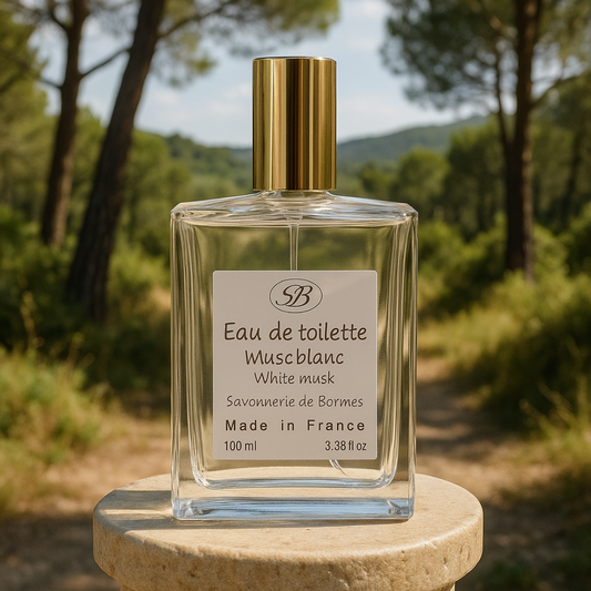 Eau de toilette - Musc Blanc - 100 ml - Savonnerie de Bormes
